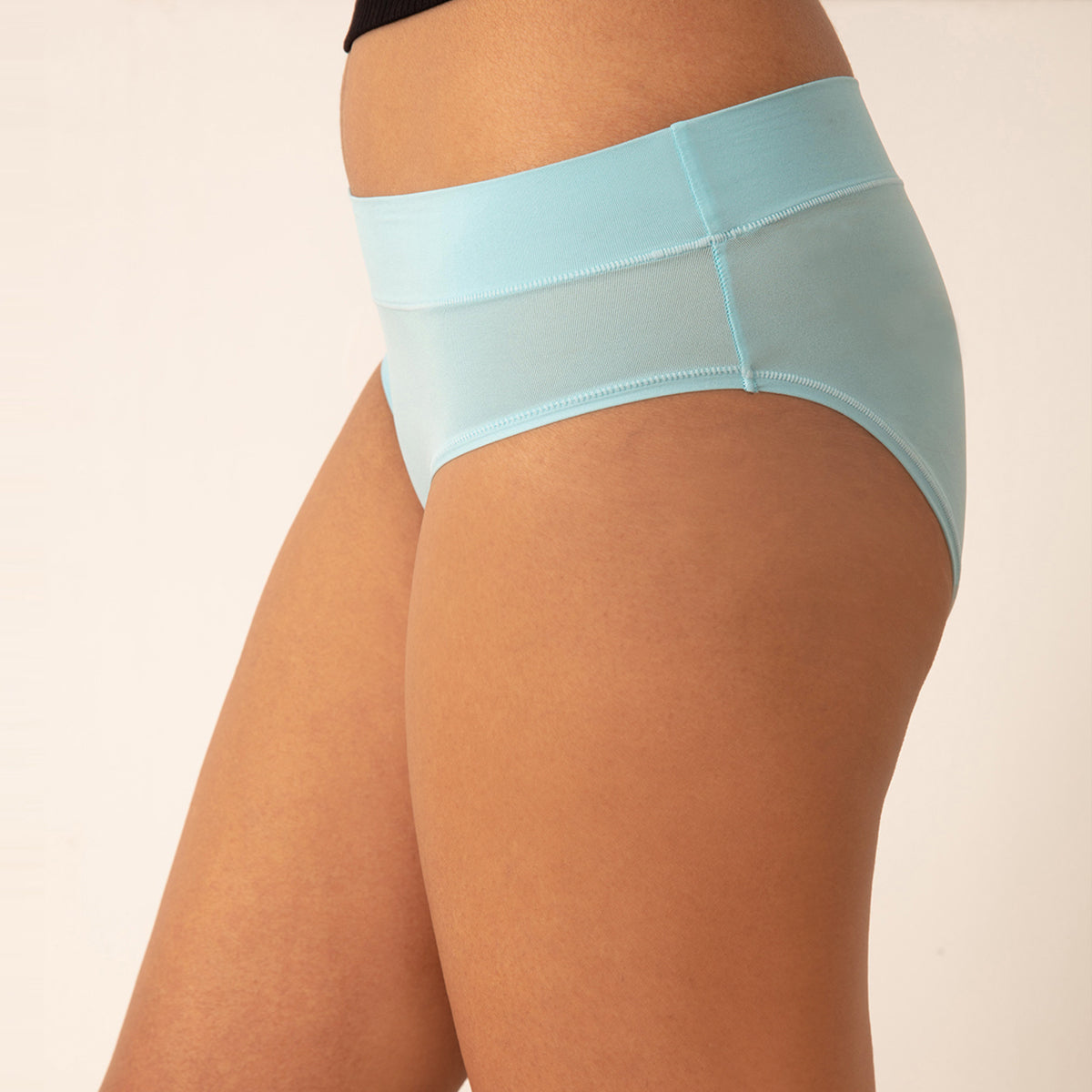 Nykd by Nykaa Super 4 Way Stretch Hipster Panty-NYP342-Turquoise