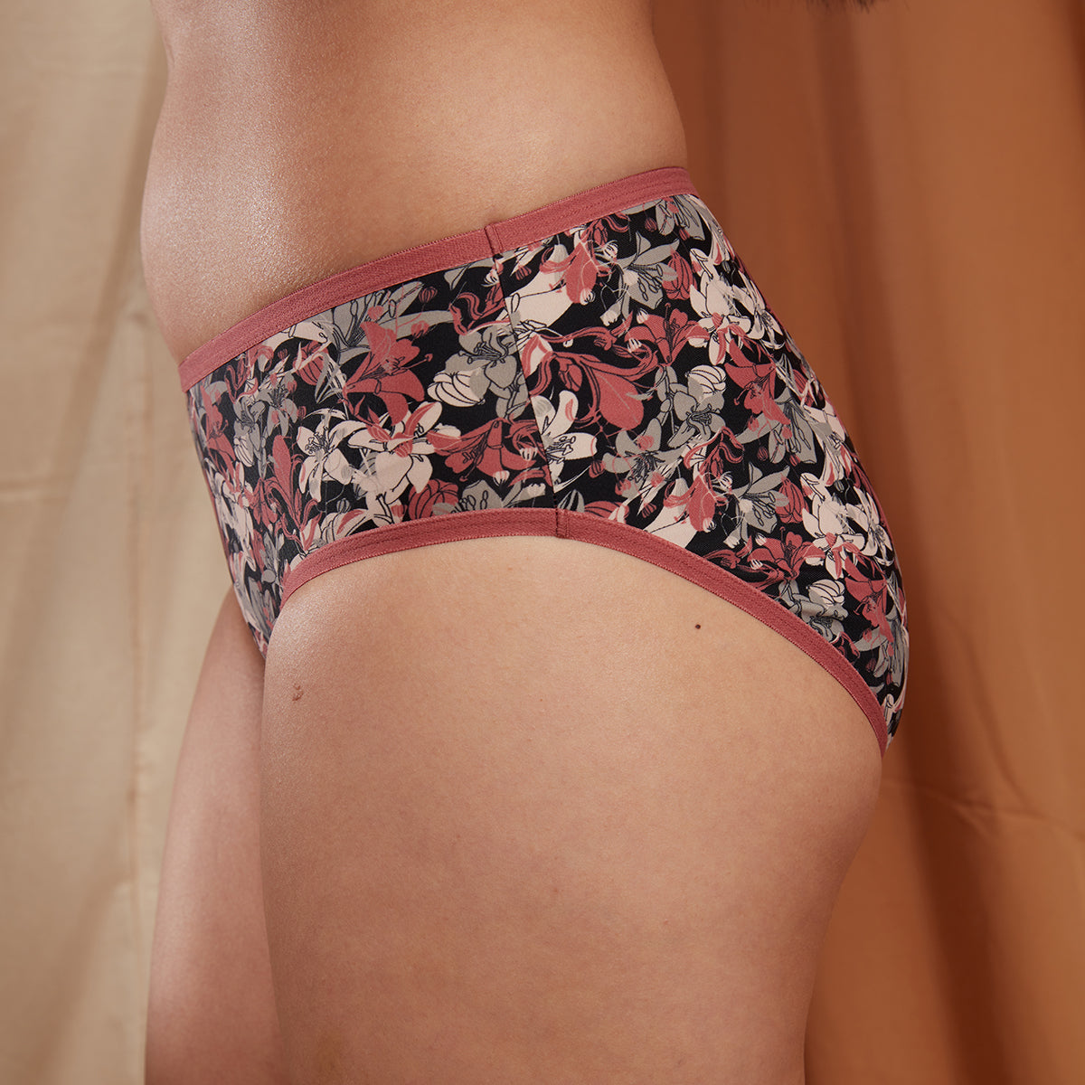 Pretty Prints Hipster Panty-NYP346 Dark Florals