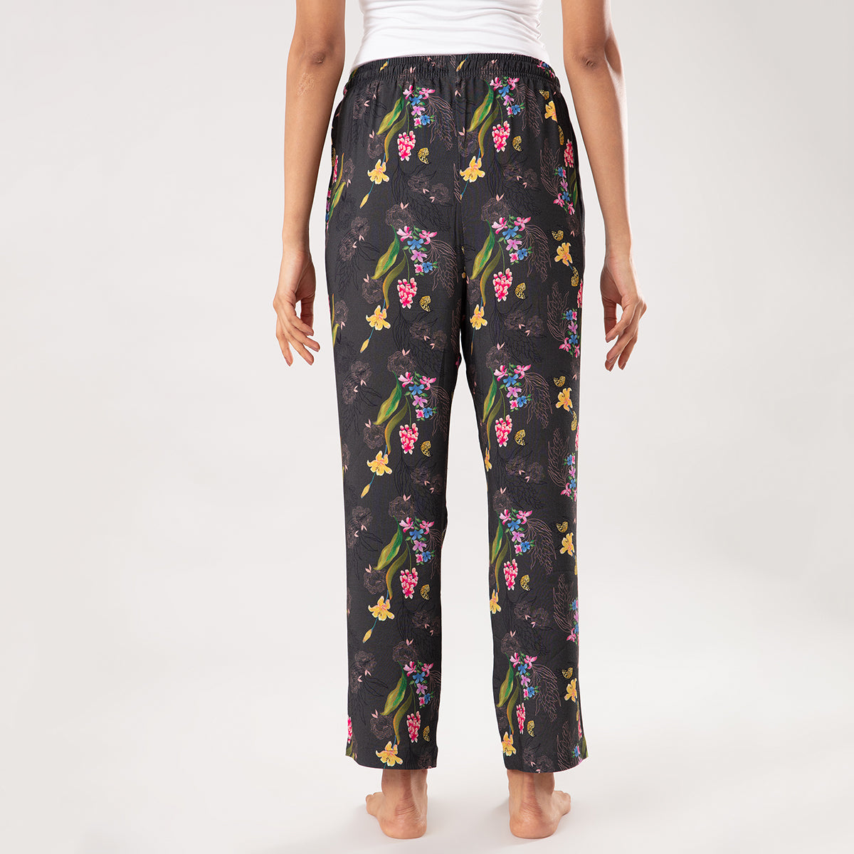 Rayon Pajama Printed paradise ultra-smooth Pyjama  - NYS022 Floral print