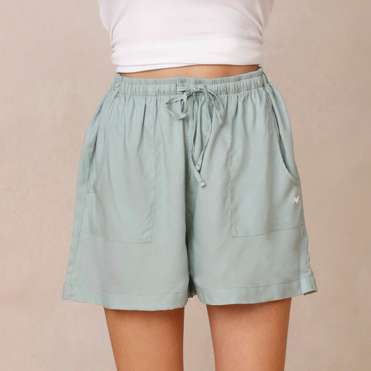 Comfy Vibes All Day Shorts-Mint NYS035