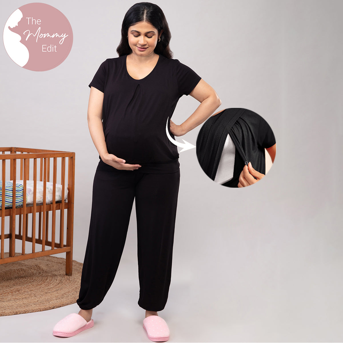 Comfy Mommy Top - Black NYS043