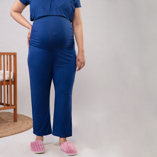 Comfy Maternity Pajama -  Estate Blue NYS045