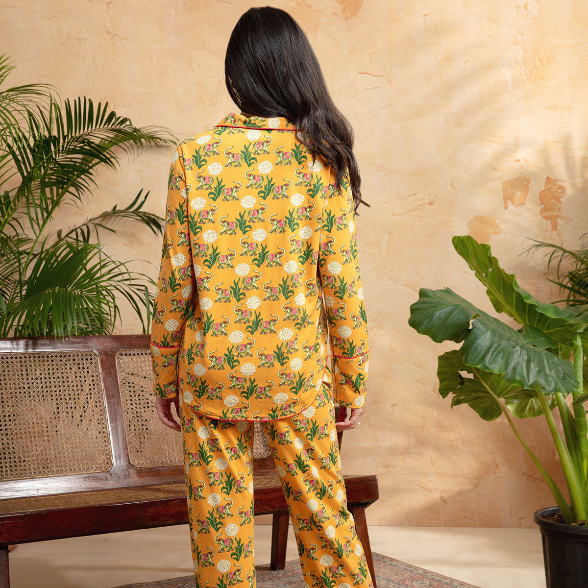 Masaba For Nykd Cotton Pajama Set - Jungle Retreat NYS059