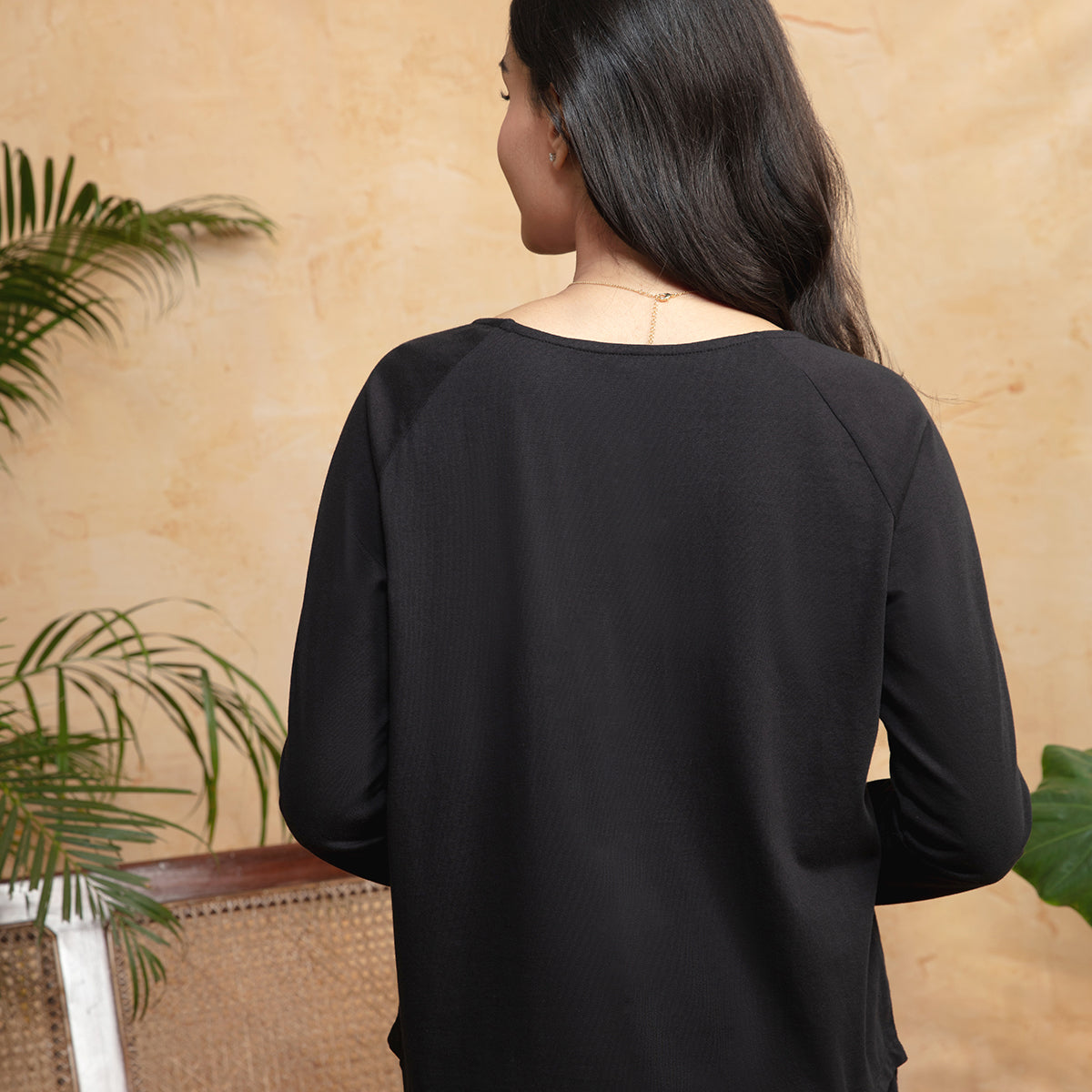 Masaba For Nykd Cotton Full sleeve Teeshirt - Black NYS076