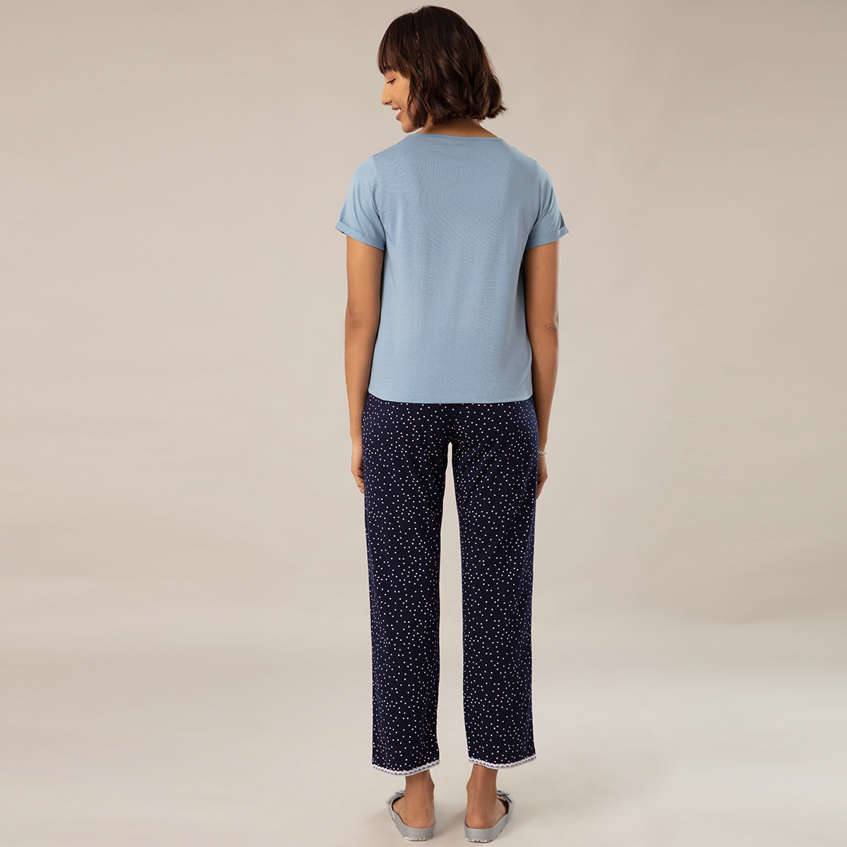 Super Fine Cotton Cosy Pajama Set - NYS108 Polka Dot