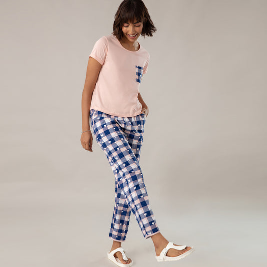 Super Fine Cotton Cosy Pajama Set - NYS108 Plaids