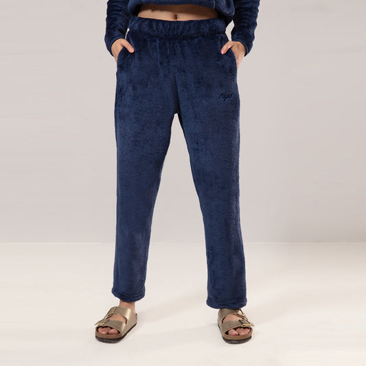 Luxe Fur Lounge Pants-Pageant Blue NYS121