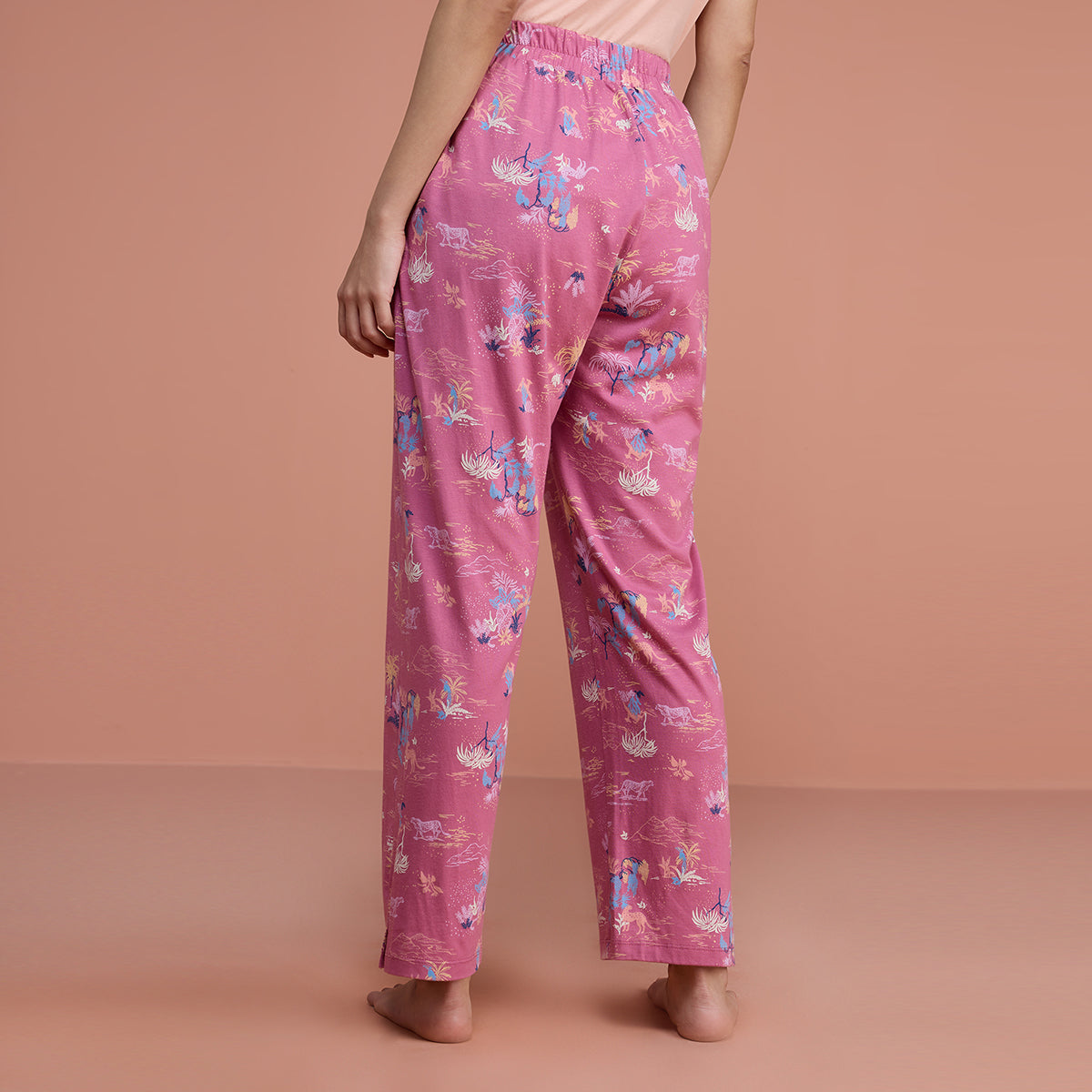 Cotton Modal Pajama-NYS126-Jungle Mauve