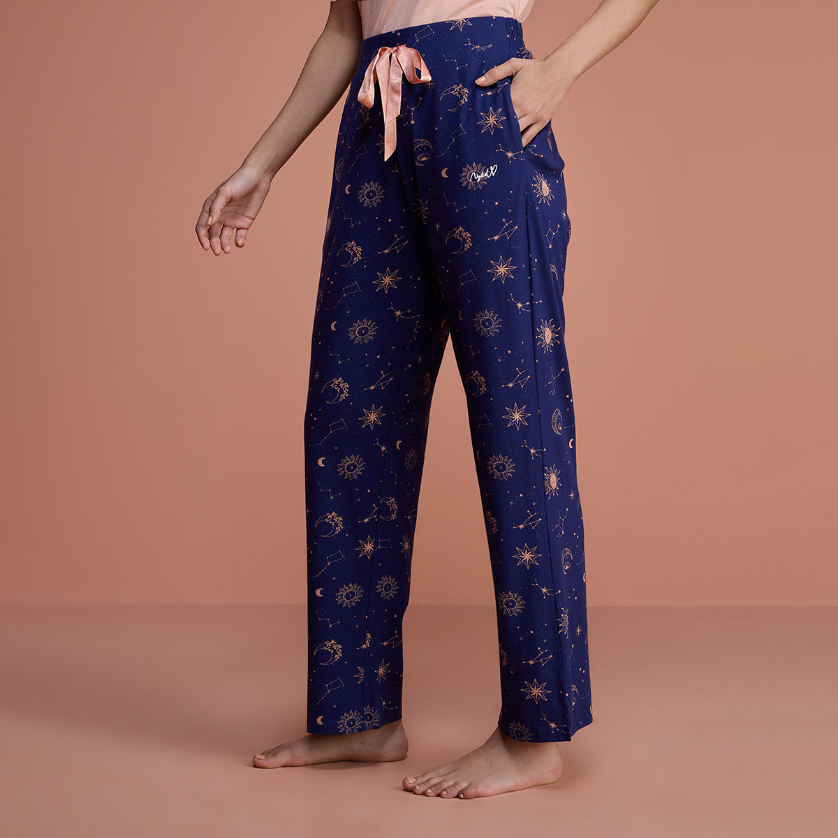 Cotton Modal Pajama-NYS126-Sun & Moon Blue