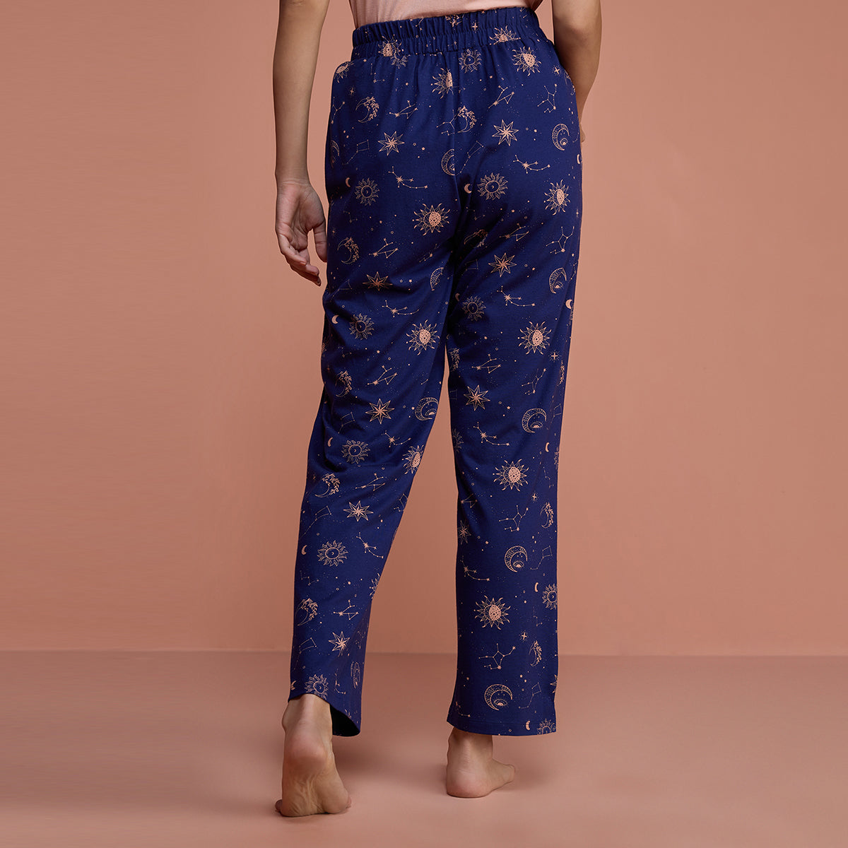 Cotton Modal Pajama-NYS126-Sun & Moon Blue