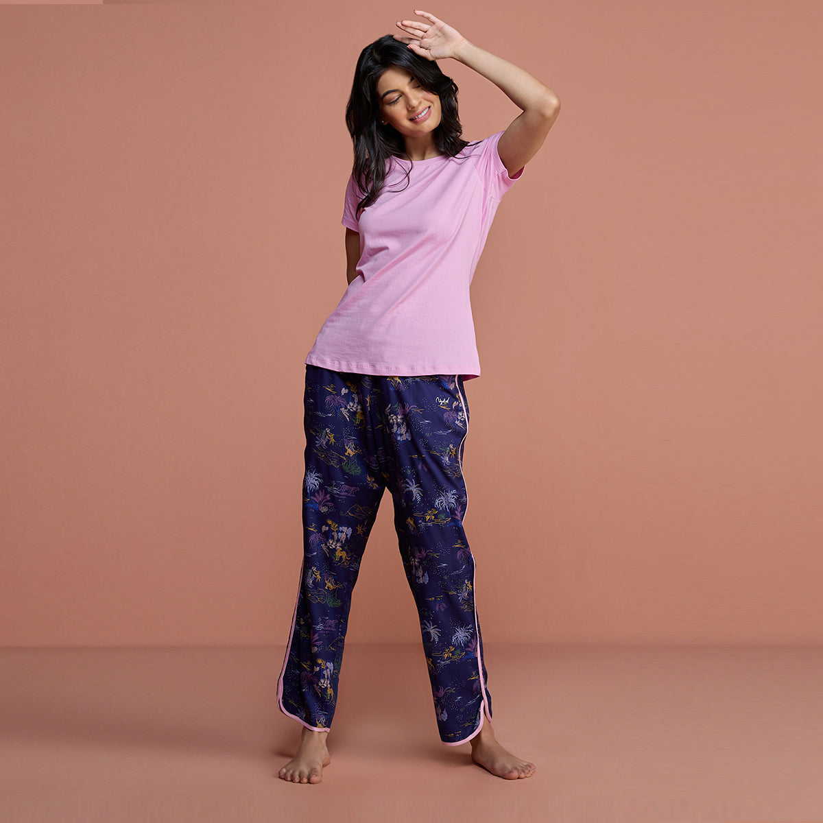 Sleep In Step Out Pajama  - NYS130 - Jungle Blue