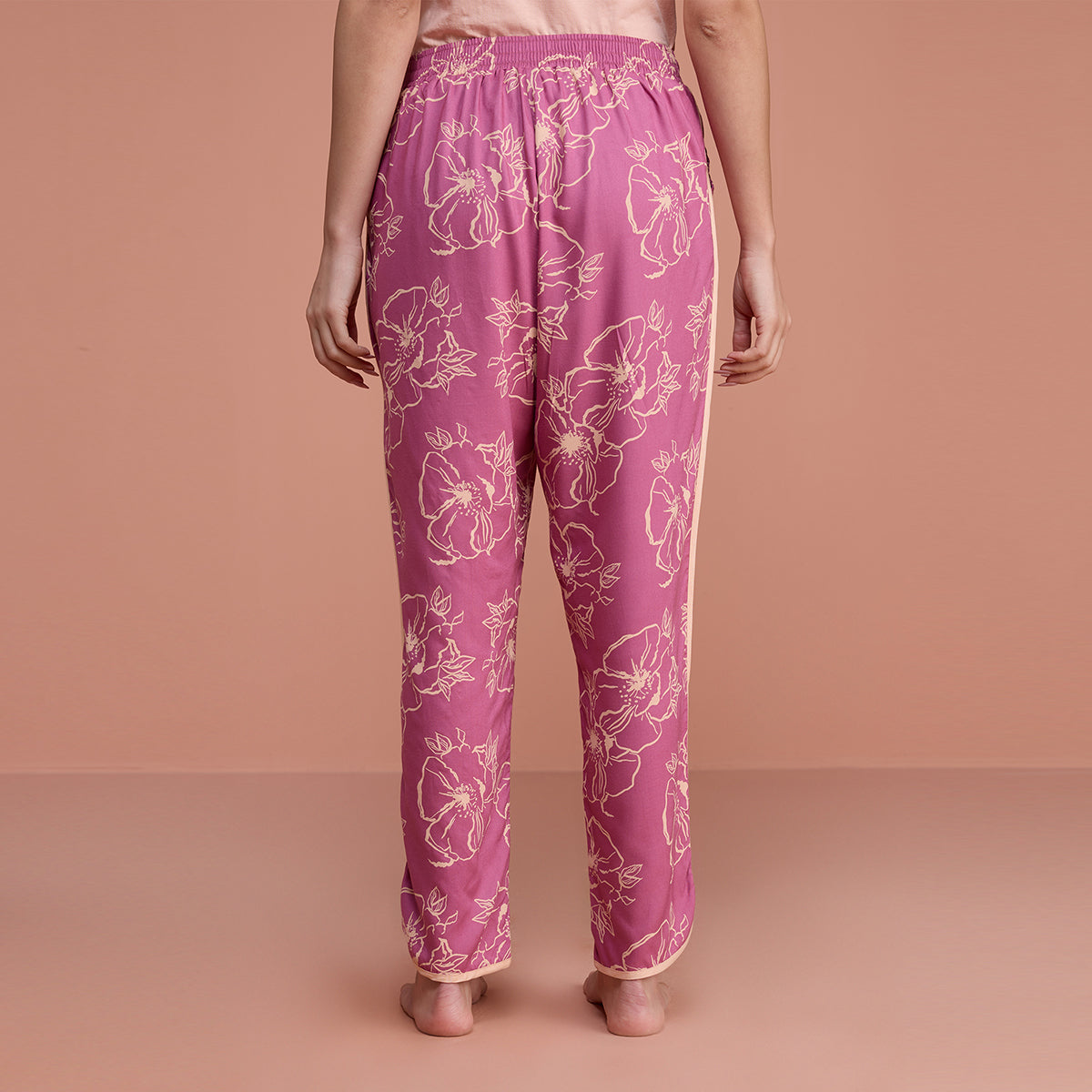 Sleep In Step Out Pajama  - NYS130 - Floral Mauve