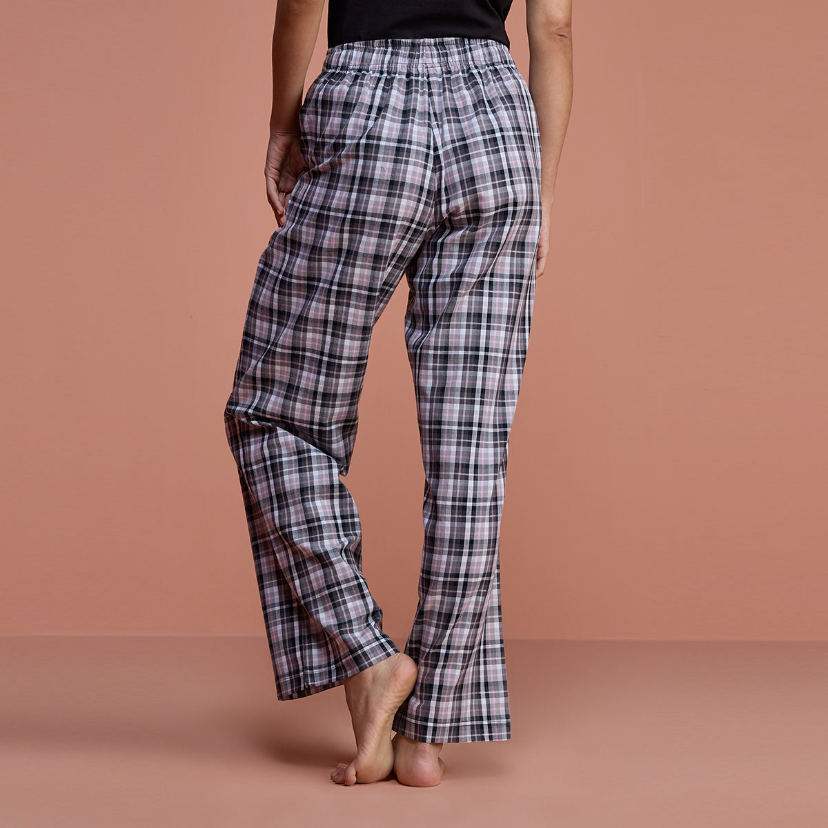 Cotton Plaid Pajama - NYS141 - Black Plaid